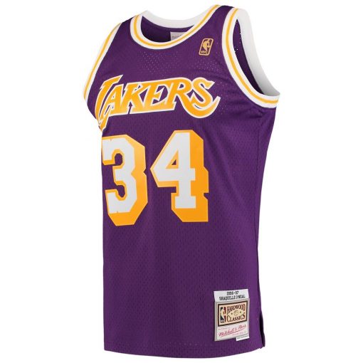 Shaquille ONeal Los Angeles Lakers Mitchell Ness Hardwood Classics Swingman Jersey Purple
