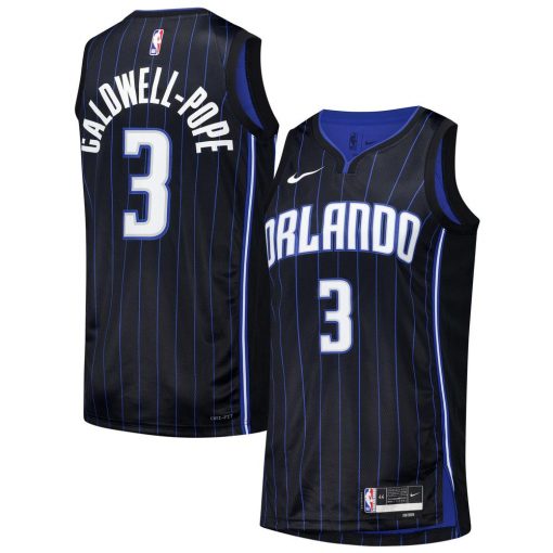 Unisex Nike Kentavious CaldwellPope Black Orlando Magic 2024 Offseason Addition Nike Swingman Jersey
