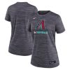 Women’s Arizona Diamondbacks Fanatics Black League Diva Star Raglan V-Neck T-Shirt
