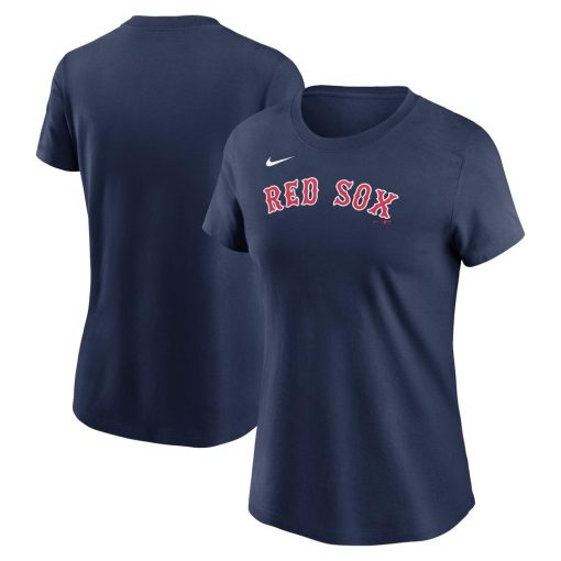 Women’s Boston Red Sox Nike Navy Fuse Wordmark T-Shirt