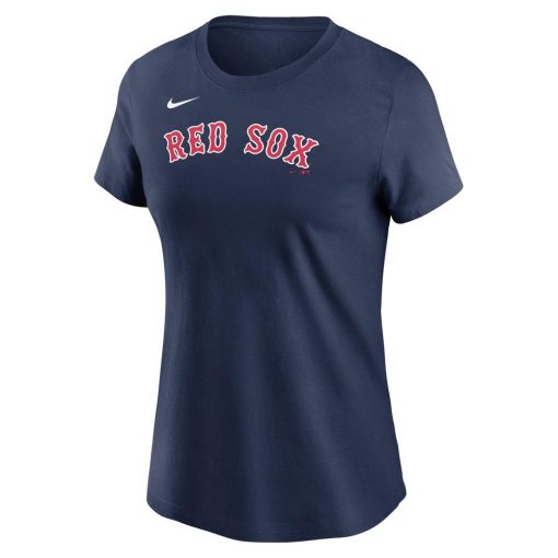 Women’s Boston Red Sox Nike Navy Fuse Wordmark T-Shirt