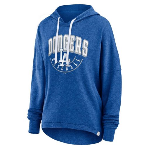 Women’s Los Angeles Dodgers Fanatics Heather Royal Luxe Pullover Hoodie
