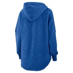 Womens Los Angeles Dodgers Fanatics Heather Royal Luxe Pullover Hoodie