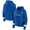 Women’s Los Angeles Dodgers Fanatics Heather Royal Luxe Pullover Hoodie