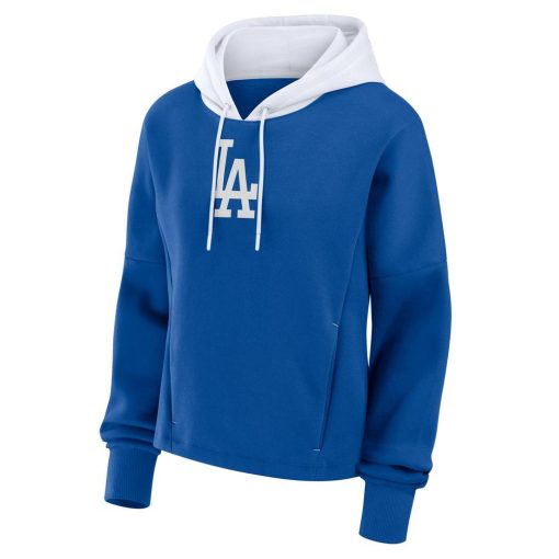 Women’s Los Angeles Dodgers Fanatics Royal Oversized Legacy Favorite Spectator Pullover Hoodie