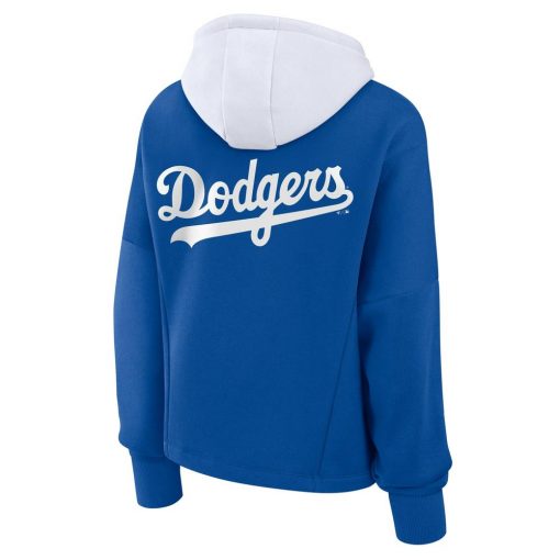 Women’s Los Angeles Dodgers Fanatics Royal Oversized Legacy Favorite Spectator Pullover Hoodie