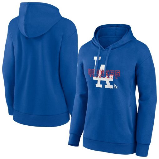 Women’s Los Angeles Dodgers Royal Stellar Pullover Hoodie