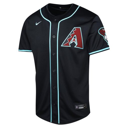Youth Arizona Diamondbacks Corbin Carroll Nike Black Alternate Limited Player Jersey