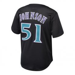 Youth Arizona Diamondbacks Randy Johnson Mitchell Ness Black Cooperstown Collection Mesh Batting Practice Jersey 3 p6Jgq.jpg